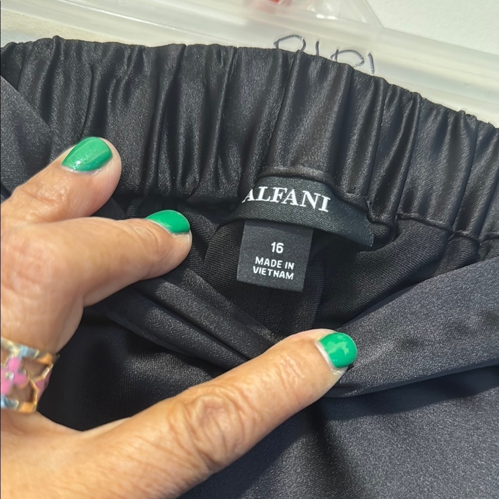 Alfani Black Midi A-line Skirt for Work - Picture 4 of 9
